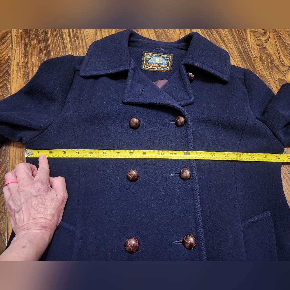 Mackintosh Wool Navy Pea Coat Sz 10 Save 15%! - Picture 2 of 16